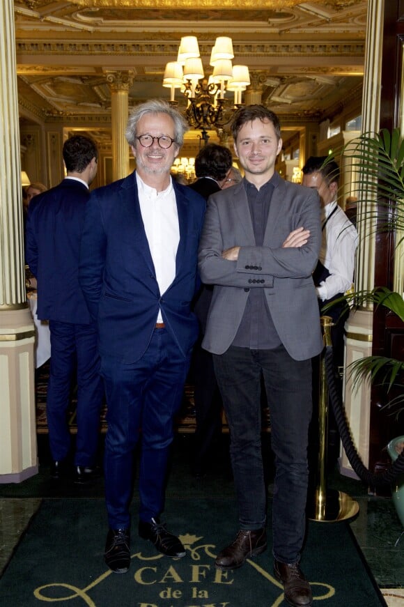 Exclusif - Laurent Bourgois et son fils Paul - Personnalités au 13ème déjeuner Pères & Fils 2018 au Café de la Paix à Paris. Le 21 juin 2018 © Julio Piatti / Bestimage