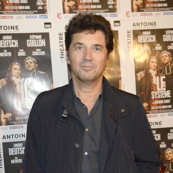 Exclusif - Bruno Madinier - 100e de la pièce "Le Systême" au théâtre Antoine à Paris le 21 mai 2015.