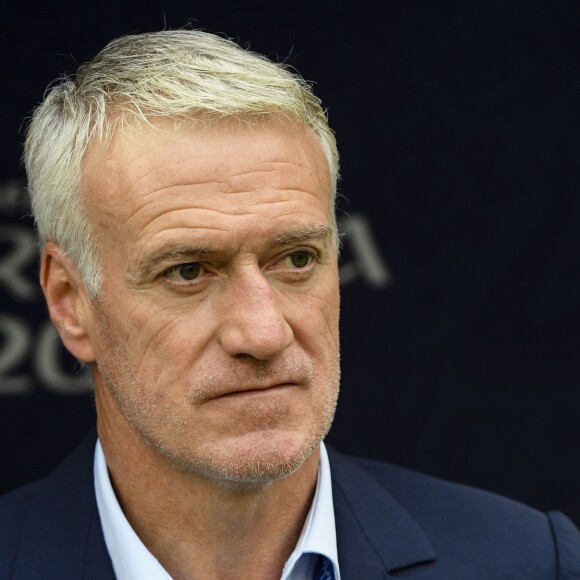 Le sélectionneur de l'équipe de France Didier Deschamps - Match de coupe du monde opposant la France au Danemark au stade Loujniki à Moscou, Russie, le 26 juin 2018. Le match s'est terminé par un match nul 0-0. © Pierre Perusseau/Bestimage