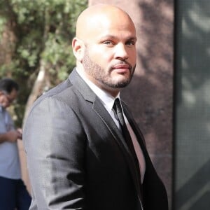 Exclusif - Stephen Belafonte arrive au tribunal de Los Angeles le 4 juin 2018. Belafonte a demandé une ordonnance restrictive contre Mel B qu'il accuse de vouloir le faire tuer ou emprisonné. Ils sont également au tribunal pour savoir qui aura la possession de leur maison de Hollywood.