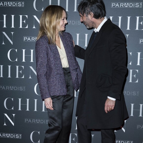 Vanessa Paradis et Samuel Benchetrit lors de l'avant-première du film "Chien" au cinéma MK2 Bibliothèque à Paris, France, le 5 mars 2018. © Olivier Borde/Bestimage