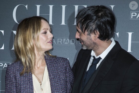 Vanessa Paradis et Samuel Benchetrit lors de l'avant-première du film "Chien" au cinéma MK2 Bibliothèque à Paris, France, le 5 mars 2018. © Olivier Borde/Bestimage
