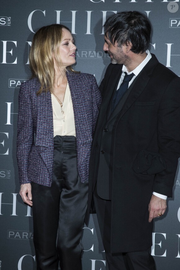 Vanessa Paradis et Samuel Benchetrit lors de l'avant-première du film "Chien" au cinéma MK2 Bibliothèque à Paris, France, le 5 mars 2018. © Olivier Borde/Bestimage