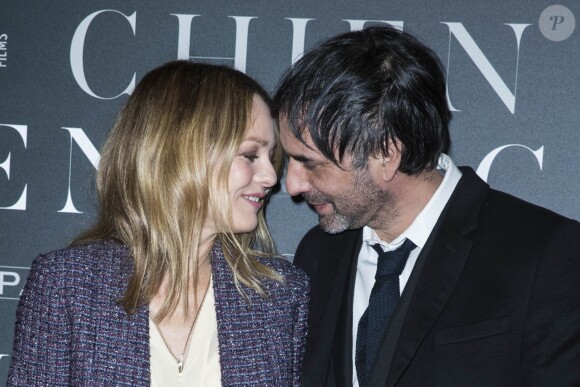 Vanessa Paradis et Samuel Benchetrit lors de l'avant-première du film "Chien" au cinéma MK2 Bibliothèque à Paris, France, le 5 mars 2018. © Olivier Borde/Bestimage