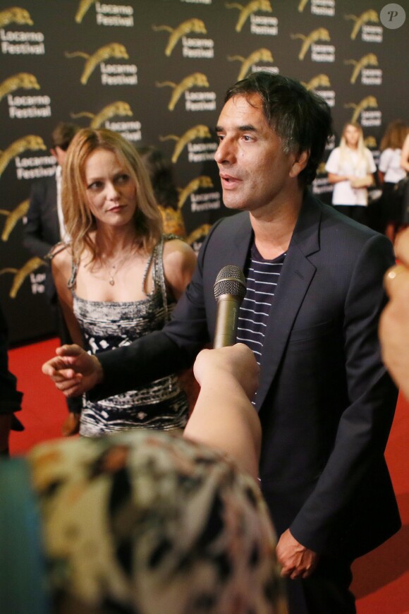 Vanessa Paradis et Samuel Benchetrit ensemble lors de la première du film "Chien" au 70e Festival du film de Locarno le 7 août 2017