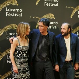 Vanessa Paradis et Samuel Benchetrit ensemble lors de la première du film "Chien" au 70e Festival du film de Locarno le 7 août 2017