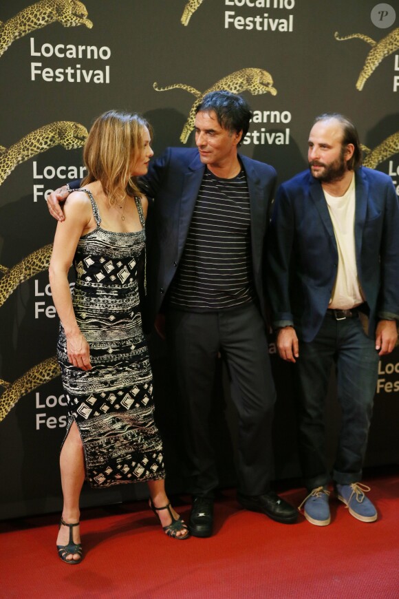 Vanessa Paradis et Samuel Benchetrit ensemble lors de la première du film "Chien" au 70e Festival du film de Locarno le 7 août 2017