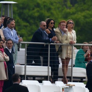 Meghan Markle a assisté au match disputé par son compagnon le prince Harry le 6 mai 2017 lors de l'Audi Polo Challenge au club de polo de Coworth Park, à Ascot dans le Berkshire.