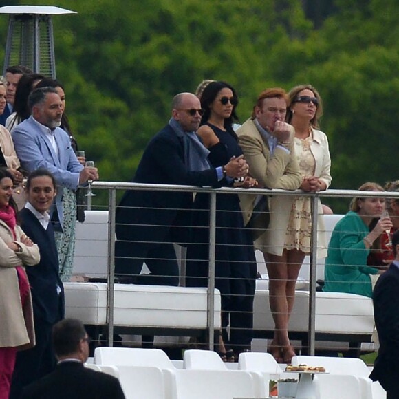 Meghan Markle a assisté au match disputé par son compagnon le prince Harry le 6 mai 2017 lors de l'Audi Polo Challenge au club de polo de Coworth Park, à Ascot dans le Berkshire.