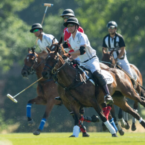 Le prince William à Coworth Park à Ascot le 30 juin 2018 lors de l'Audi Polo Challenge.