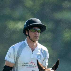 Le prince William à Coworth Park à Ascot le 30 juin 2018 lors de l'Audi Polo Challenge.