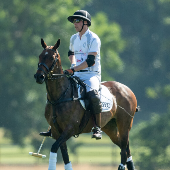 Le prince William à Coworth Park à Ascot le 30 juin 2018 lors de l'Audi Polo Challenge.