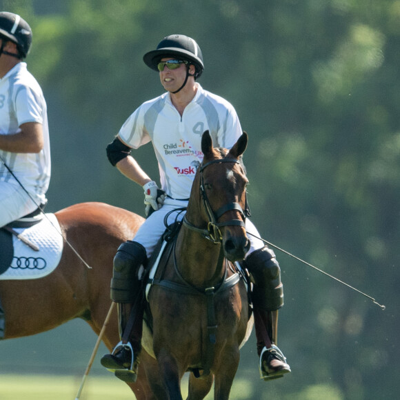 Le prince William à Coworth Park à Ascot le 30 juin 2018 lors de l'Audi Polo Challenge.