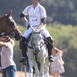 Le prince William à Coworth Park à Ascot le 30 juin 2018 lors de l'Audi Polo Challenge.