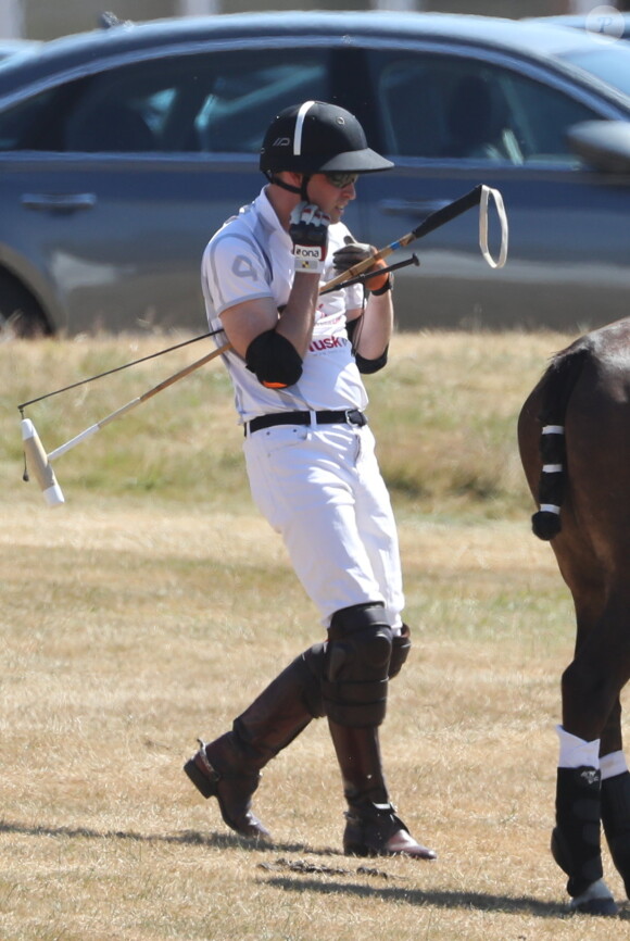 Le prince William à Coworth Park à Ascot le 30 juin 2018 lors de l'Audi Polo Challenge.