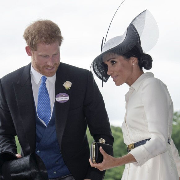 La duchesse Meghan de Sussex (Meghan Markle) et le prince Harry le 19 juin 2018 au Royal Ascot.