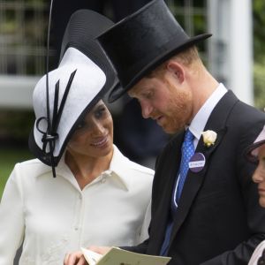 La duchesse Meghan de Sussex (Meghan Markle) et le prince Harry le 19 juin 2018 au Royal Ascot.