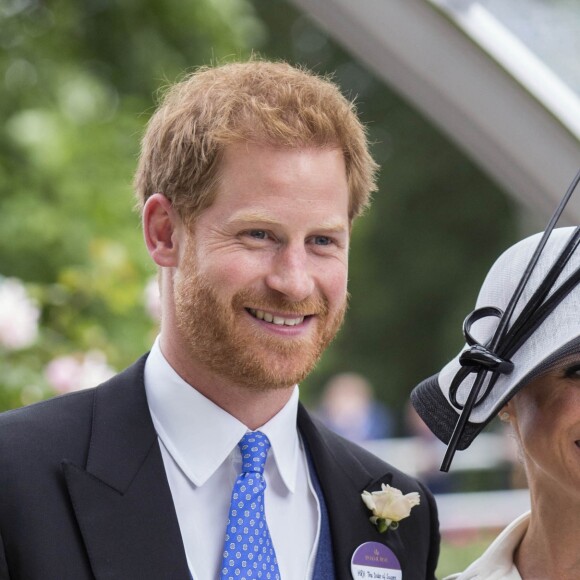 La duchesse Meghan de Sussex (Meghan Markle) et le prince Harry le 19 juin 2018 au Royal Ascot.