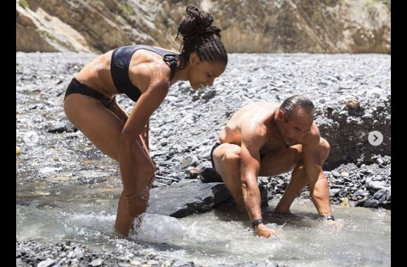 Shy'm sur le tournage de l'émission "A l'état sauvage" avec Mike Horn - Instagram, 01 juillet 2018