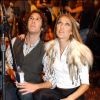 Josh Gorban et Céline Dion - La chanteuse reçoit le Diamond World Music Award à Las Vegas, en 2004