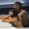Kourtney Kardashian et son compagnon Younes Bendjima en vacances au large de Capri le 22 juin 2018