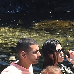 Younes Bendjima, Kourtney Kardashian, Reign Disick - Kourtney Kardashian profite de jolies vacances au soleil en compagnie de ses enfants et de son compagnon Younes Bendjima sur un yacht au large de Portofino en Italie, le 30 juin 2018