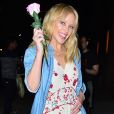 Exclusif - Kylie Minogue arrive à son hôtel à New York, le 25 juin 2018