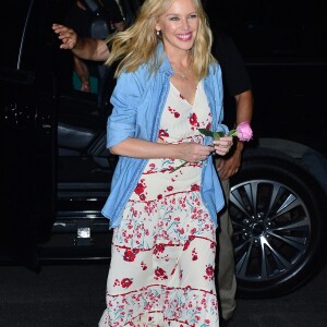 Exclusif - Kylie Minogue arrive à son hôtel à New York, le 25 juin 2018