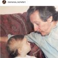 Capture du compte Instagram de Clémence Rochefort et de son post en hommage à son père Jean, le 9 octobre 2017