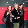 Jean Rochefort avec sa femme Francoise et sa fille Clémence - Dans le cadre du Gucci Paris Masters a eu lieu l'épreuve "Style &amp; Competition for AMADE" a Villepinte le 7 décembre 2013.