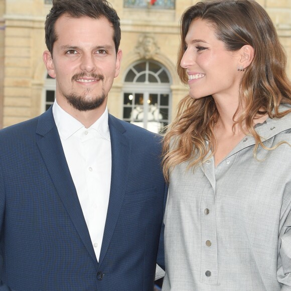 Juan Arbelaez et sa compagne Laury Thilleman (Miss France 2011) - Longines a organisé un Gala de charité en l'honneur de Steffi (Stefanie) Graf et de André Agassi avec les associations caritatives "Children for Tomorrow" et "The André Agassi Foundation for Education" au Musée Rodin à Paris avec qui la marque célèbre ses 10 ans de partenariat. Paris le 2 juin 2018 © Guirec Coadic/Bestimage