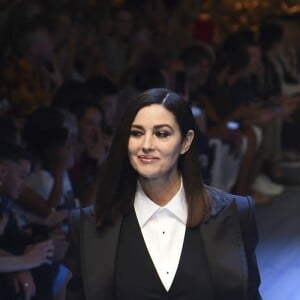 Monica Bellucci lors du défilé Dolce&Gabbana pendant la Fashion Week Printemps / Été 2019 homme de Milan, Italie, le 16 juin 2018.