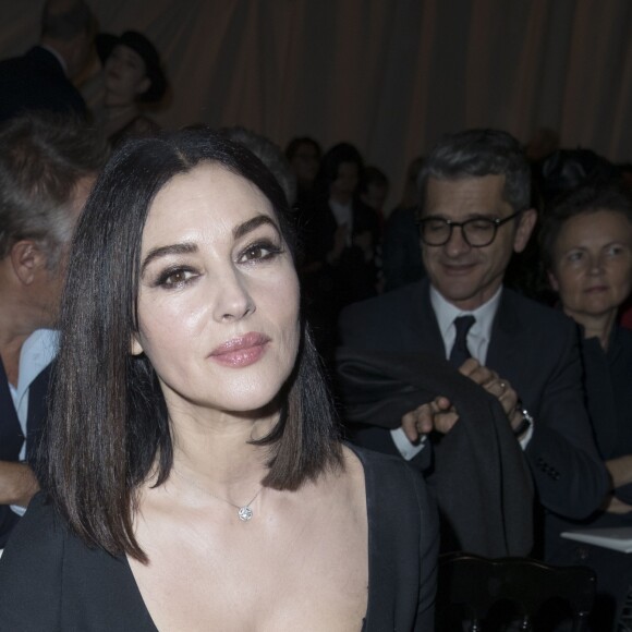 Monica Bellucci - Front Row du défilé de mode Haute-Couture printemps-été 2018 "Christian Dior" à Paris le 22 janvier 2018. © Olivier Borde / Bestimage