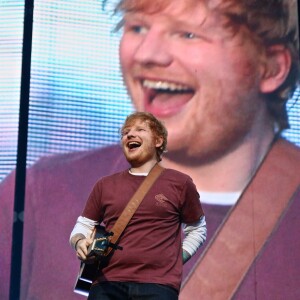 Ed Sheeran à son concert au Stade de France le 6 juillet 2018.