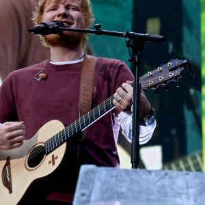 Ed Sheeran à son concert au Stade de France le 6 juillet 2018.