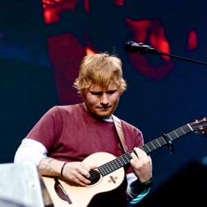 Ed Sheeran à son concert au Stade de France le 6 juillet 2018.