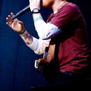 Ed Sheeran à son concert au Stade de France le 6 juillet 2018.