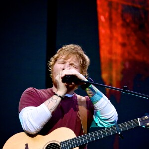 Ed Sheeran à son concert au Stade de France le 6 juillet 2018.