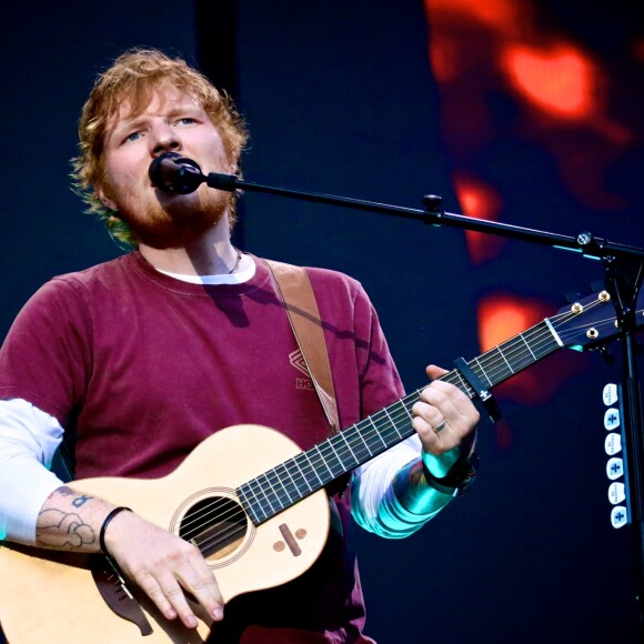 Ed Sheeran à son concert au Stade de France le 6 juillet 2018.