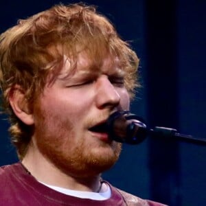 Ed Sheeran à son concert au Stade de France le 6 juillet 2018.