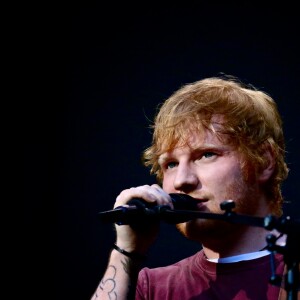 Ed Sheeran à son concert au Stade de France le 6 juillet 2018.
