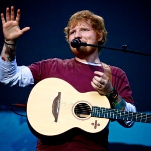 Ed Sheeran à son concert au Stade de France le 6 juillet 2018.