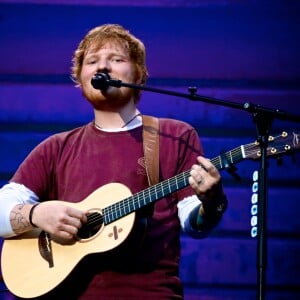 Ed Sheeran à son concert au Stade de France le 6 juillet 2018.