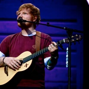 Ed Sheeran à son concert au Stade de France le 6 juillet 2018.