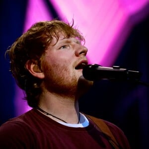 Ed Sheeran à son concert au Stade de France le 6 juillet 2018.