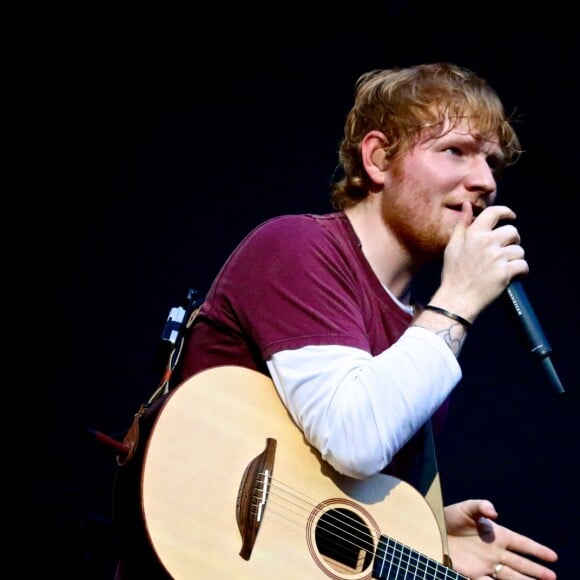 Ed Sheeran à son concert au Stade de France le 6 juillet 2018.