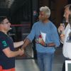 Exclusif - Satya Oblet (Oblette) et Orso Chetochine (directeur MCC) remettent le prix au capitaine de l'équipe vainqueur du tournoi - Tournoi de karting dans le cadre de l'étape du coeur au profit de "Mécénat Chirurgie Cardiaque (MCC)" à l'autre usine à Cholet le 8 juillet 2018. © CVS/Bestimage