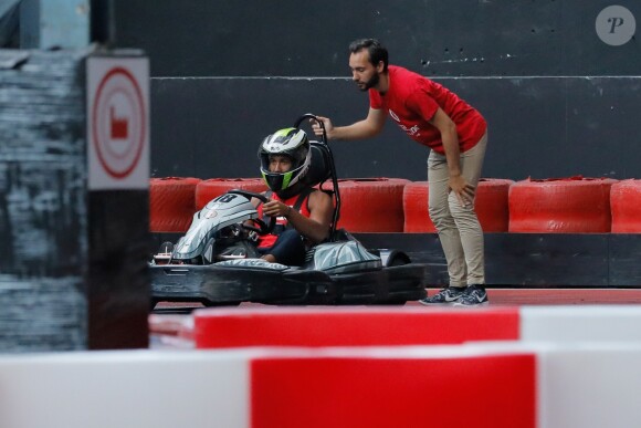 Exclusif - Laurent Maistret - Tournoi de karting dans le cadre de l'étape du coeur au profit de "Mécénat Chirurgie Cardiaque (MCC)" à l'autre usine à Cholet le 8 juillet 2018. © CVS/Bestimage