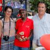 Exclusif - Anthony et sa famille d'accueil - Tournoi de karting dans le cadre de l'étape du coeur au profit de "Mécénat Chirurgie Cardiaque (MCC)" à l'autre usine à Cholet le 8 juillet 2018. © CVS/Bestimage