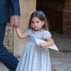 La princesse Charlotte de Cambridge au baptême de son frère le prince Louis de Cambridge, troisième enfant du prince William et de la duchesse Catherine, le 9 juillet 2018 en la chapelle royale du palais St James à Londres.